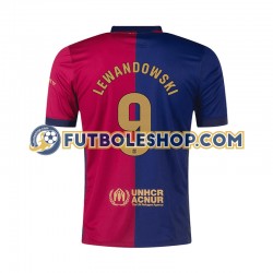 Primera Equipación del FC Barcelona Robert Lewandowski 9 2024-2025 Manga Corta para Hombre