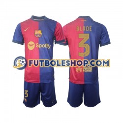 Primera Equipación del FC Barcelona UCL Font Blade 3 2024-2025 Manga Corta para Niño (Camiseta y pantalón)