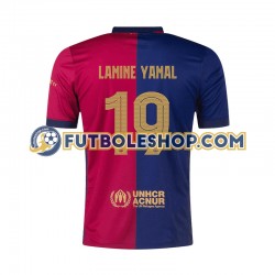 Primera Equipación del FC Barcelona UCL Font Lamine Yamal 19 2024-2025 Manga Corta para Hombre