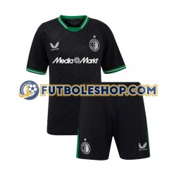 Segunda Equipación del Feyenoord Rotterdam 2024-2025 Manga Corta para Niño (Camiseta y pantalón)