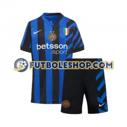 Primera Equipación del Inter Milan 2024-2025 Manga Corta para Niño (Camiseta y pantalón)