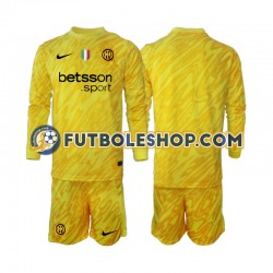 Segunda Equipación del Inter Milan Portero 2024-2025 ML para Niño (Camiseta y pantalón)