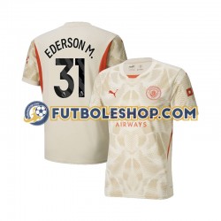Tercera Equipación del Manchester City Portero Ederson Moraes 31 2024-2025 Manga Corta para Hombre