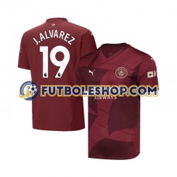 Tercera Equipación del Manchester City Julian Alvarez 19 2024-2025 Manga Corta para Hombre