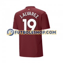 Tercera Equipación del Manchester City Julian Alvarez 19 2024-2025 Manga Corta para Hombre