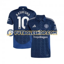 Segunda Equipación del Manchester United Marcus Rashford 10 2024-2025 Manga Corta para Hombre