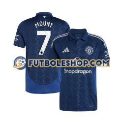 Segunda Equipación del Manchester United Mason Mount 7 2024-2025 Manga Corta para Hombre