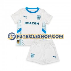 Primera Equipación del Olympique de Marsella 2024-2025 Manga Corta para Niño (Camiseta y pantalón)