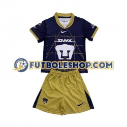 Segunda Equipación del Pumas UNAM 2024-2025 Manga Corta para Niño (Camiseta y pantalón)