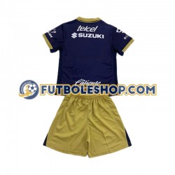 Segunda Equipación del Pumas UNAM 2024-2025 Manga Corta para Niño (Camiseta y pantalón)
