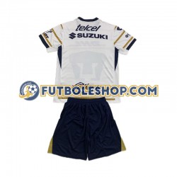 Primera Equipación del Pumas UNAM 2024-2025 Manga Corta para Niño (Camiseta y pantalón)