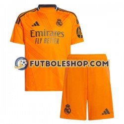 Segunda Equipación del Real Madrid 2024-2025 Manga Corta para Niño (Camiseta y pantalón)
