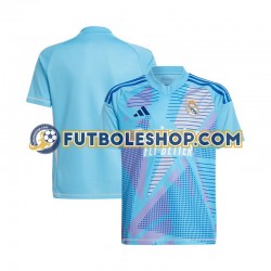 Primera Equipación del Real Madrid Portero 2024-2025 Azul Manga Corta para Hombre