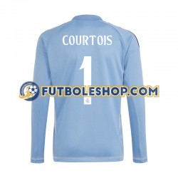 Primera Equipación del Real Madrid Portero Thibaut Courtois 1 2024-2025 Azul ML para Hombre