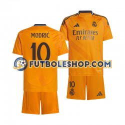 Segunda Equipación del Real Madrid Modric 10 2024-2025 Manga Corta para Niño (Camiseta y pantalón)