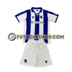 Primera Equipación del Real Sociedad 2024-2025 Manga Corta para Niño (Camiseta y pantalón)