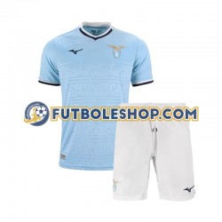 Primera Equipación del SS Lazio 2024-2025 Manga Corta para Niño (Camiseta y pantalón)