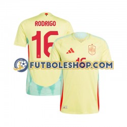 Segunda Equipación del España RODRIGO 16 Euro 2024 Manga Corta para Hombre
