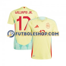 Segunda Equipación del España WILLIAMS JR 17 Euro 2024 Manga Corta para Hombre