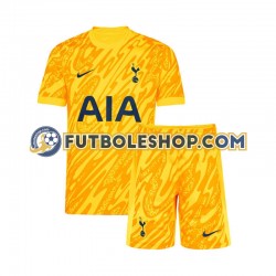 Primera Equipación del Tottenham Hotspur Portero 2024-2025 Manga Corta para Niño (Camiseta y pantalón)