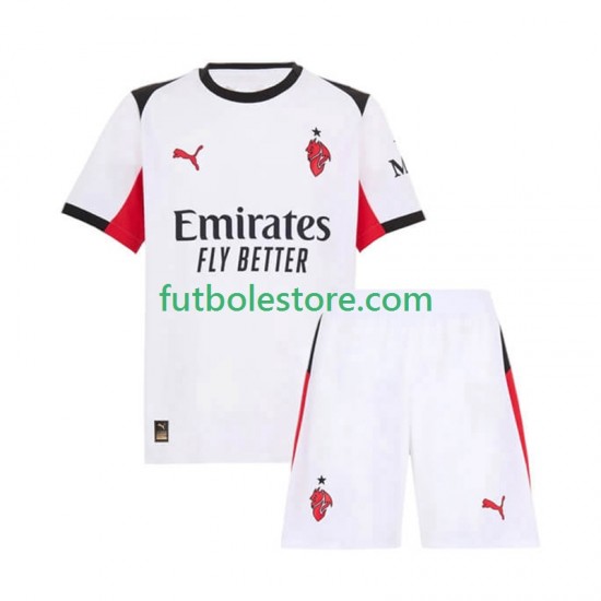 Segunda Equipación del AC Milan 2025-2026 Manga Corta para Niño (Camiseta y pantalón) Segunda Equipación del AC Milan 2025-2026 Manga Corta para Niño (Camiseta y pantalón)