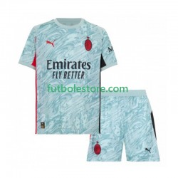 Primera Equipación del AC Milan Portero 2025-2026 Manga Corta para Niño (Camiseta y pantalón)