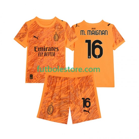 Tercera Equipación del AC Milan Portero Mike Maignan 16 2025-2026 Manga Corta para Niño (Camiseta y pantalón) Tercera Equipación del AC Milan Portero Mike Maignan 16 2025-2026 Manga Corta para Niño (Camiseta y pantalón)