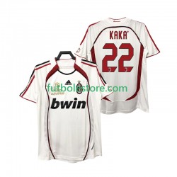 Segunda Equipación del AC Milan KAKA 22 Retro 2006 2007 Manga Corta para Hombre
