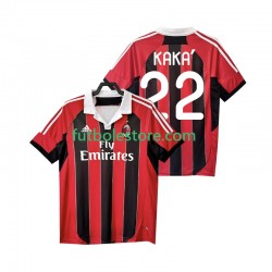 Primera Equipación del AC Milan KAKA 22 Retro 2012 2013 Manga Corta para Hombre