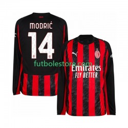Primera Equipación del AC Milan Luca Modric 14 2025-2026 ML para Hombre