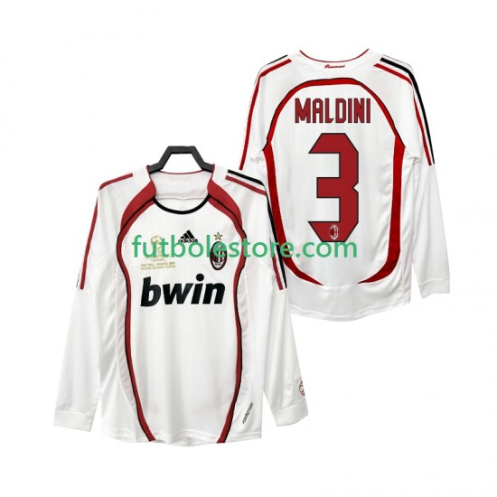 Segunda Equipación del AC Milan MALDINI 3 Retro 2006 2007 ML para Hombre Segunda Equipación del AC Milan MALDINI 3 Retro 2006 2007 ML para Hombre