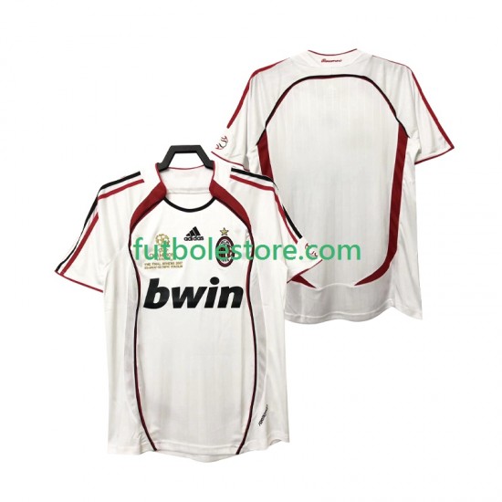 Segunda Equipación del AC Milan Retro 2006 2007 Manga Corta para Hombre