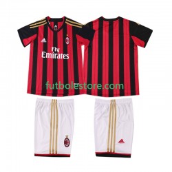 Primera Equipación del AC Milan Retro 2013 2014 Manga Corta para Niño (Camiseta y pantalón)