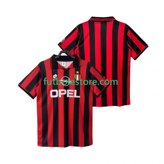 Primera Equipación del AC Milan Retro 1996 1997 Manga Corta para Hombre Primera Equipación del AC Milan Retro 1996 1997 Manga Corta para Hombre