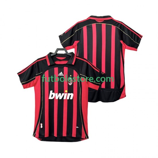Primera Equipación del AC Milan Retro 2006 2007 Manga Corta para Hombre Primera Equipación del AC Milan Retro 2006 2007 Manga Corta para Hombre