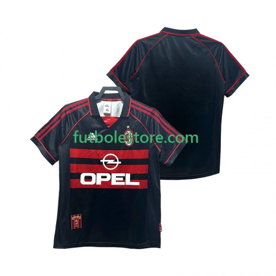 Tercera Equipación del AC Milan Retro 1998 1999 Manga Corta para Hombre Tercera Equipación del AC Milan Retro 1998 1999 Manga Corta para Hombre