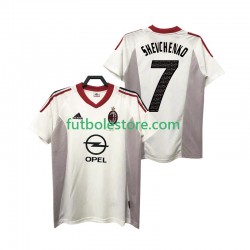 Segunda Equipación del AC Milan SHEVCHENKO 7 Retro 2004 2005 Manga Corta para Hombre
