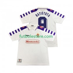 Segunda Equipación del ACF Fiorentina BASTUTA 9 Retro 1998 1999 Manga Corta para Hombre