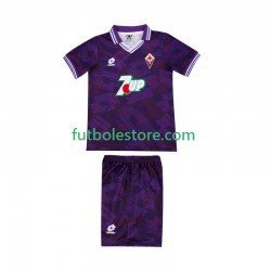 Primera Equipación del ACF Fiorentina Retro 1992 1993 Manga Corta para Niño (Camiseta y pantalón)