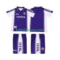 Primera Equipación del ACF Fiorentina Retro 1999 2000 Manga Corta para Niño (Camiseta y pantalón)