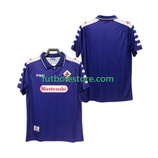 Primera Equipación del ACF Fiorentina Retro 1998 1999 Manga Corta para Hombre Primera Equipación del ACF Fiorentina Retro 1998 1999 Manga Corta para Hombre