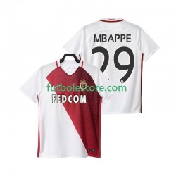 Primera Equipación del AS Monaco Mbappe 29 2016 2017 Manga Corta para Hombre