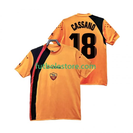 Primera Equipación del AS Roma CASSANO 18 Retro 2005 2006 Manga Corta para Hombre
