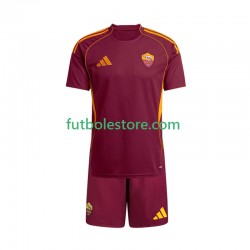 Primera Equipación del AS Roma 2025-2026 Manga Corta para Niño (Camiseta y pantalón)