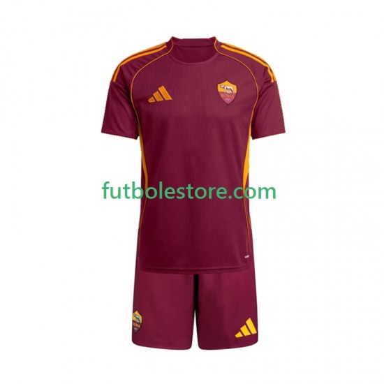 Primera Equipación del AS Roma 2025-2026 Manga Corta para Niño (Camiseta y pantalón) Primera Equipación del AS Roma 2025-2026 Manga Corta para Niño (Camiseta y pantalón)