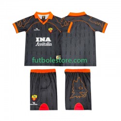 Segunda Equipación del AS Roma Retro 1999 2000 Manga Corta para Niño (Camiseta y pantalón)