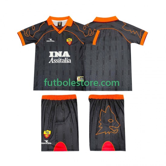 Segunda Equipación del AS Roma Retro 1999 2000 Manga Corta para Niño (Camiseta y pantalón) Segunda Equipación del AS Roma Retro 1999 2000 Manga Corta para Niño (Camiseta y pantalón)