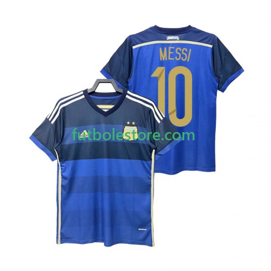 Segunda Equipación del Argentina Lionel Messi 10 Retro 2014 Manga Corta para Hombre Segunda Equipación del Argentina Lionel Messi 10 Retro 2014 Manga Corta para Hombre