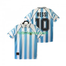 Primera Equipación del Argentina Lionel Messi 10 Retro 1996 1997 Manga Corta para Hombre Primera Equipación del Argentina Lionel Messi 10 Retro 1996 1997 Manga Corta para Hombre