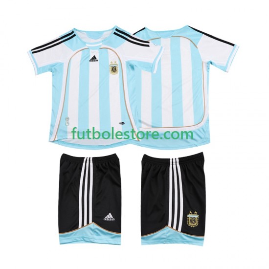 Primera Equipación del Argentina Retro 2006 2007 Manga Corta para Niño (Camiseta y pantalón) Primera Equipación del Argentina Retro 2006 2007 Manga Corta para Niño (Camiseta y pantalón)
